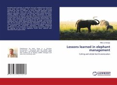Lessons learned in elephant management Lessons learned in elephant management