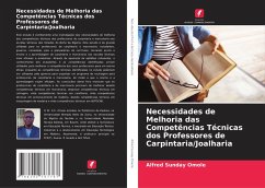 Cover Necessidades de Melhoria das Competências Técnicas dos Professores de Carpintaria/Joalharia