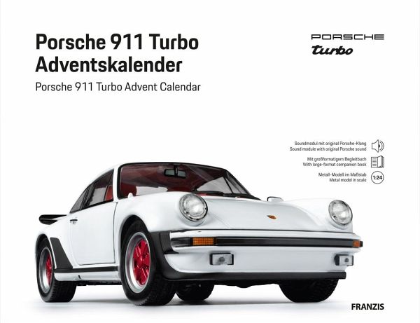 FRANZIS 67322 - Porsche 911 Turbo Adventskalender - Maßstab 1:24 in Grand-Prix-Weiß FRANZIS 67322 - Porsche 911 Turbo Adventskalender - Maßstab 1:24 in Grand-Prix-Weiß