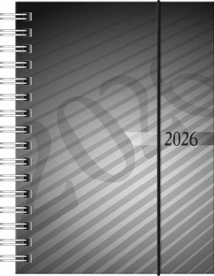 rido/idé 7013102906   Taschenkalender Mod. perfect/Technik I 2026   A6, Kunststoff, anthrazit