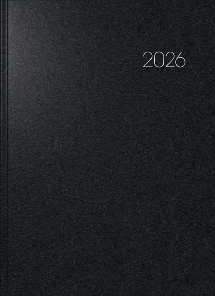 BRUNNEN 1078760906 Buchkalender Mod. 787 2026 A4, Kunststoff, schwarz BRUNNEN 1078760906 Buchkalender Mod. 787 2026 A4, Kunststoff, schwarz
