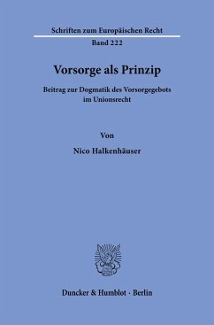 Cover Vorsorge als Prinzip