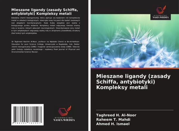 Mieszane ligandy (zasady Schiffa, antybiotyki) Kompleksy metali