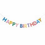 Girlande Happy Birthday, Magic Rainbow FSC MIX, 5m