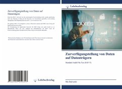 Cover Zurverfügungstellung von Daten auf Datenträgern