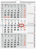 rido/idé 7033330006 3-Monatskalender 2026 grau, 300×390 mm rido/idé 7033330006 3-Monatskalender 2026 grau, 300×390 mm