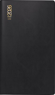 rido/idé 7012112906   Taschenkalender Mod. TM 15 2026   A6, Kunststoff, schwarz