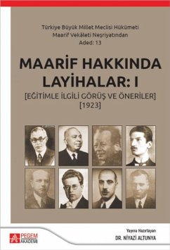 Cover Maaarif Hakkinda Layihalar 1