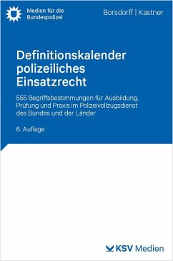 Cover Definitionskalender polizeiliches Einsatzrecht