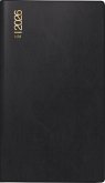 rido/idé 7012212906   Taschenkalender Mod. TM 17/contacter 2026   A6 quer, Kunststoff, schwarz