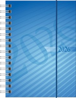 Cover rido/idé 7013102306   Taschenkalender Mod. perfect/Technik I 2026   A6, Kunststoff, blau