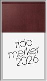 rido/idé 7035003276 Vormerkbuch Mod. Merker 2026 108×201 mm, Kunststoff, dunkelrot rido/idé 7035003276 Vormerkbuch Mod. Merker 2026 108×201 mm, Kunststoff, dunkelrot