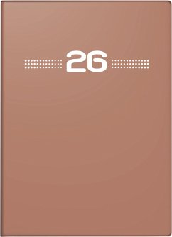 rido/idé 7013202016   Taschenkalender Mod. perfect/Technik I 2026   A6, Kunststoff, caramel