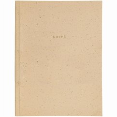 Notizbuch L, Cappuccino 80 Blatt, 100 g/m²