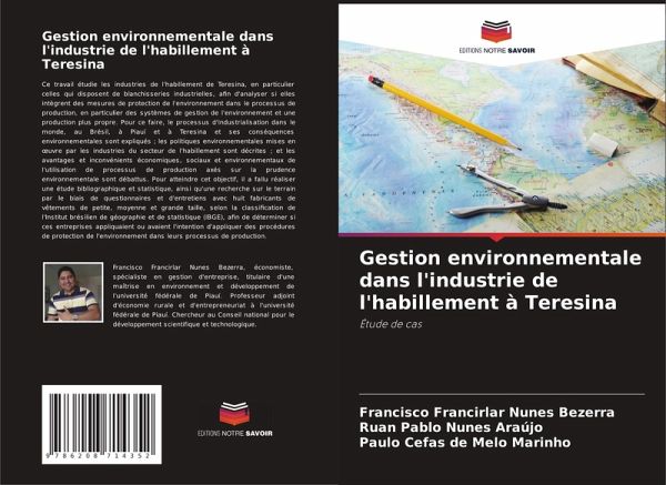 Gestion environnementale dans l'industrie de l'habillement à Teresina Gestion environnementale dans l'industrie de l'habillement à Teresina