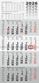 rido/idé 7033420006 4-Monatskalender 2026 grau, 300×630 mm rido/idé 7033420006 4-Monatskalender 2026 grau, 300×630 mm