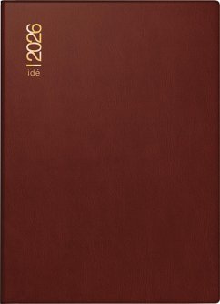 rido/idé 7013002296   Taschenkalender Mod. perfect/Technik I 2026   A6, Kunststoff, bordeaux