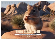 Tiere dieser Welt - Niedliche Tiere in witzigen Momenten (Tischkalender 2026 DIN A5 quer), CALVENDO Monatskalender Tiere dieser Welt - Niedliche Tiere in witzigen Momenten (Tischkalender 2026 DIN A5 quer), CALVENDO Monatskalender