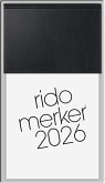 rido/idé 7035003906 Vormerkbuch Mod. Merker 2026 108×201 mm, Kunststoff, schwarz rido/idé 7035003906 Vormerkbuch Mod. Merker 2026 108×201 mm, Kunststoff, schwarz