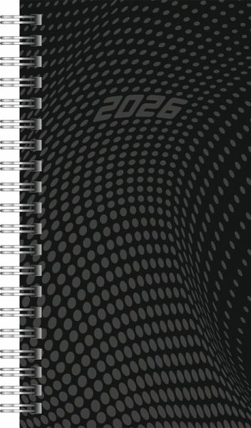 rido/idé 7014104906   Taschenkalender Mod. Timing 2 2026   A6, Kunststoff, schwarz