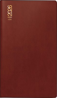 rido/idé 7012112296   Taschenkalender Mod. TM 15 2026   A6, Kunststoff, bordeaux