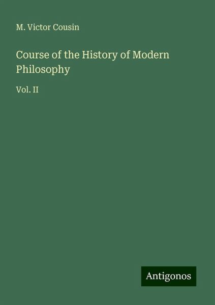 Course of the History of Modern Philosophy