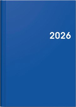 BRUNNEN 1079661036   Buchkalender Mod. 796 2026   A5, Kunststoff, blau