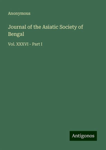 Journal of the Asiatic Society of Bengal