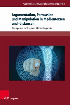 Cover Argumentation, Persuasion und Manipulation in Medientexten und -diskursen (eBook, PDF)