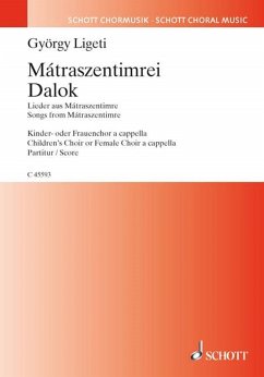 Matraszentimrei dalok für Kinder- oder Frauenchor a cappella Partitur (un/dt/en)