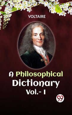 Cover A Philosophical Dictionary Vol.-I (eBook, ePUB)