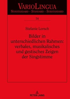Cover Bilder in unterschiedlichen Rahmen: verbales, musikalisches und gestisches Zeigen der Singstimme