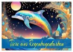 Tiere aus Regenbogenfarben (Wandkalender 2026 DIN A2 quer), CALVENDO Monatskalender Tiere aus Regenbogenfarben (Wandkalender 2026 DIN A2 quer), CALVENDO Monatskalender