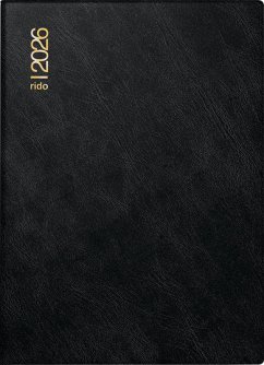 rido/idé 7018242906   Taschenkalender Mod. Technik III 2026   A6, Kunststoff, schwarz