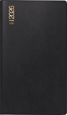 Cover rido/idé 7040302906   Taschenkalender Mod. TM 12 2026   A6, Kunststoff, schwarz