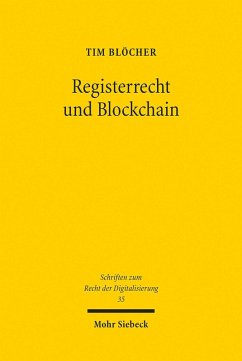 Cover Registerrecht und Blockchain (eBook, PDF)