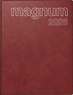 Cover rido/idé 7027042296   Buchkalender Mod. magnum 2026   183×240 mm, Kunststoff, weinrot