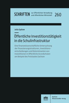 Cover Öffentliche Investitionstätigkeit in die Schulinfrastruktur (eBook, PDF)