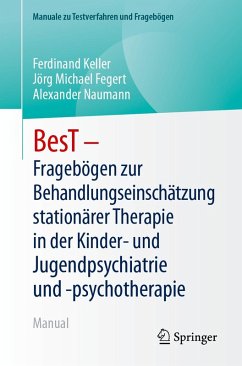 Cover BesT - Fragebögen zur Behandlungseinschätzung stationärer Therapie in der Kinder- und Jugendpsychiatrie und -psychotherapie (eBook, PDF)