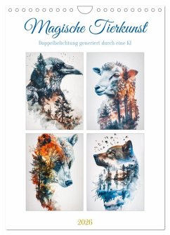 Magische Tierkunst (Wandkalender 2026 DIN A4 hoch), CALVENDO Monatskalender