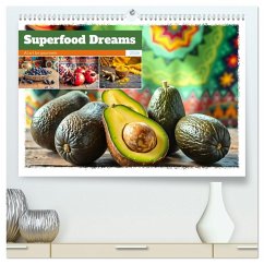 Cover Superfood Dreams - AI art for gourmets (High Quality Premium Wall Calendar 2026 DIN A2 landscape),CALVENDO 12 Month Wall Calendar