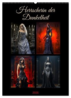 Herrscherin der Dunkelheit (Wandkalender 2026 DIN A2 hoch), CALVENDO Monatskalender Cover Herrscherin der Dunkelheit (Wandkalender 2026 DIN A2 hoch), CALVENDO Monatskalender