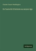 De l'autorité d'Aristote au moyen-âge