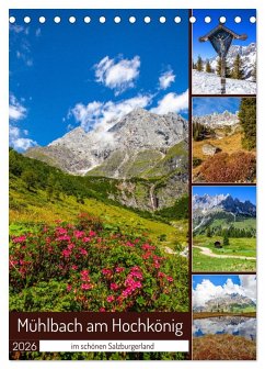 Cover Mühlbach am Hochkönig (Tischkalender 2026 DIN A5 hoch), CALVENDO Monatskalender