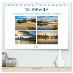 Nordspanien, Meer, endlose Strände, Geschichte und Kultur by VogtArt (hochwertiger Premium Wandkalender 2026 DIN A2 quer), Kunstdruck in Hochglanz