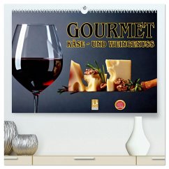 Cover Gourmet Käse - und Weingenuss (hochwertiger Premium Wandkalender 2026 DIN A2 quer), Kunstdruck in Hochglanz