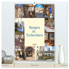 Burgen in Tschechien (hochwertiger Premium Wandkalender 2026 DIN A2 hoch), Kunstdruck in Hochglanz