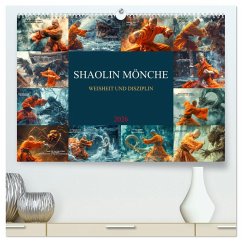 Cover Shaolin Mönche - Weisheit und Disziplin (hochwertiger Premium Wandkalender 2026 DIN A2 quer), Kunstdruck in Hochglanz