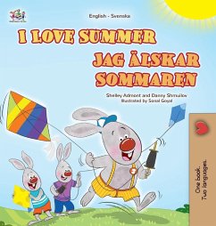 Cover I Love Summer (English Swedish Bilingual Children's Book)