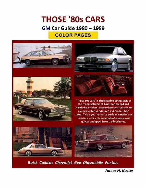 Those 80s Cars - GM (Color Pages) Those 80s Cars - GM (Color Pages)
